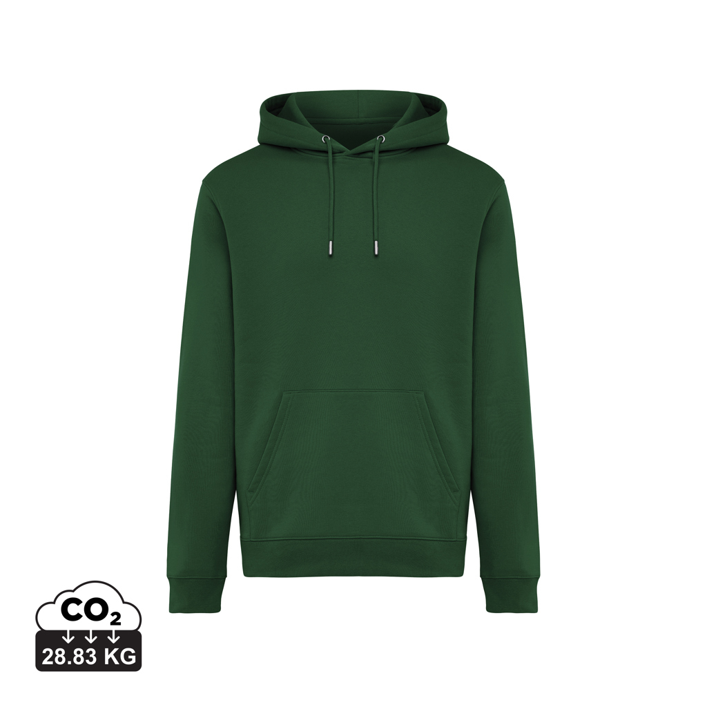 Sweat à capuche promotionnel mixte en coton bio Joshua forest green